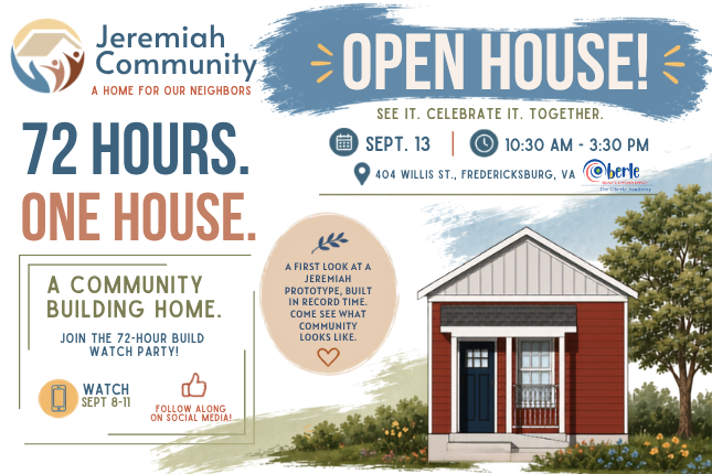 You’re Invited: Come See the First Jeremiah Community Home