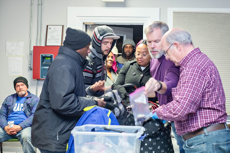 Micah Cold Weather Shelter intake team